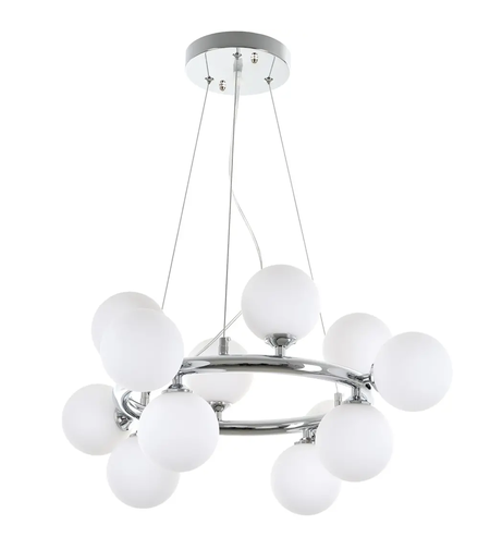 Стилен хромиран полилей със стъкло 12xG9