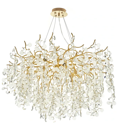 Полилей злато с кристали 8 x E14