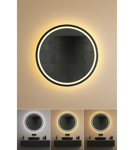 LED огледало с touch управление и димиране – 24W, влагозащитено IP44