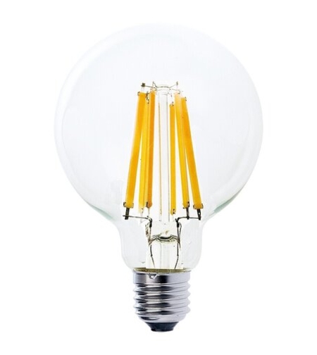 LED филаментна крушка G95, 12W, E27, 4000K, неутрално бяло