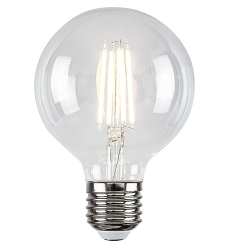 LED филаментна крушка G95 – E27, 7W, 4000K, неутрално бяло