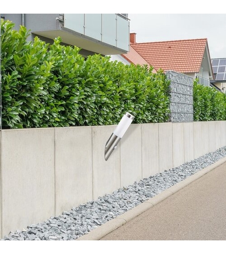 Модерен външен аплик Inox Torch E27 със сензор за движение – стилно фасадно осветление с IP44 защита