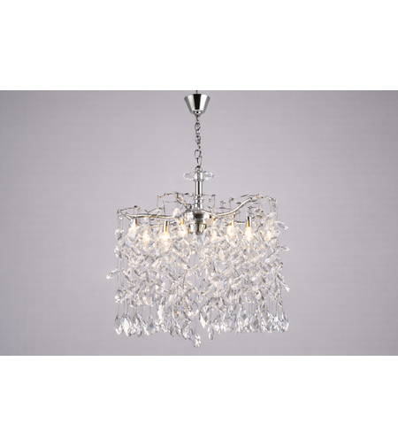 Модерен полилей 6 х Е14– хром (CH)