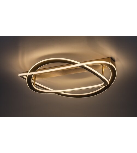 Модерен LED плафон 72W в матирано злато