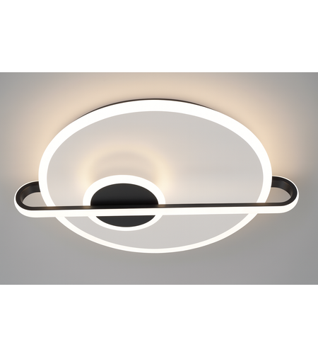 LED плафон 93W – черно и бяло, с дистанционно и димиране