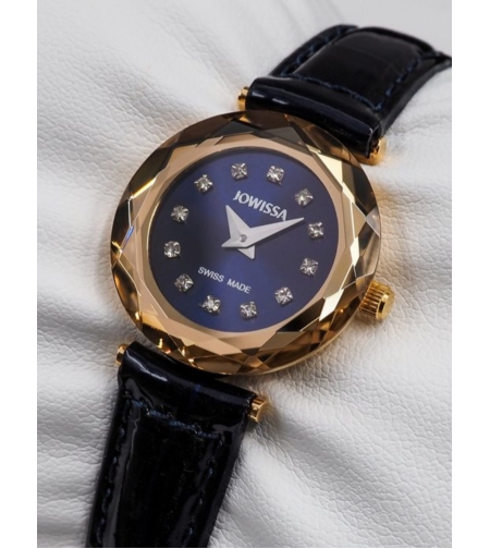 Jowissa Faced Sapphire Crystal Black/Blue