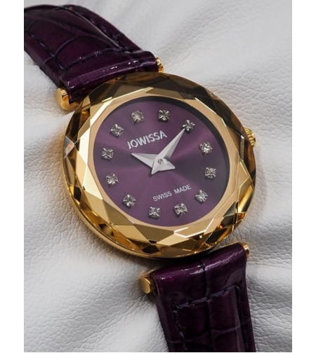 Jowissa Faced Sapphire Crystal Purple-Red
