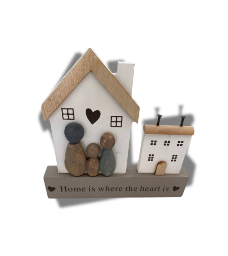 Декоративна фигурка „Home is where the heart is“ – Домът е там, където е сърцето