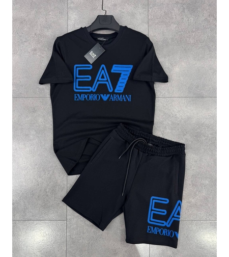 Мъжки Екип EA7 Black/Blue