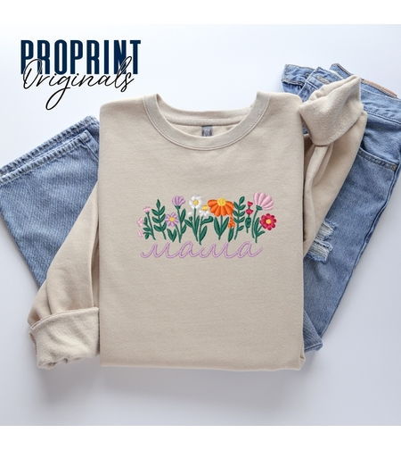 Суичър с цветя за мама,баба,леля