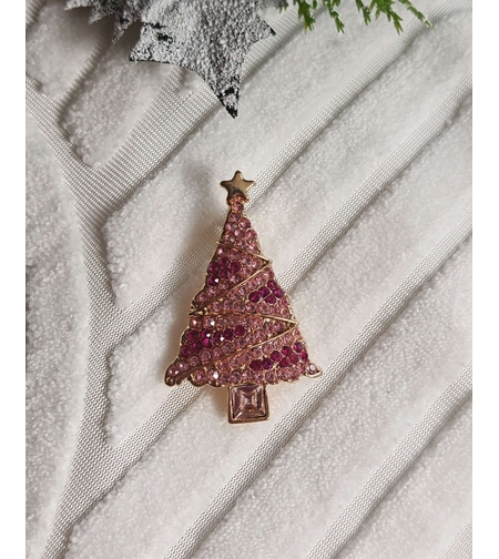 Брошка розова елха