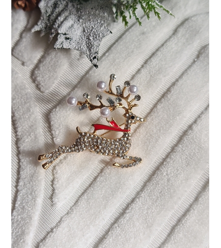 Брошка бягащ елен