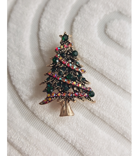 Брошка коледна елха