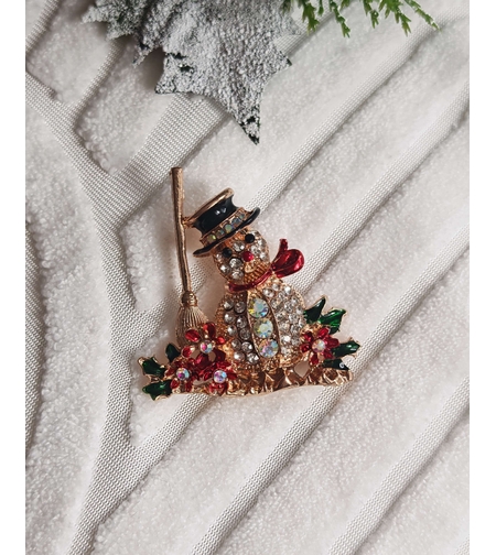 Брошка снеже човек