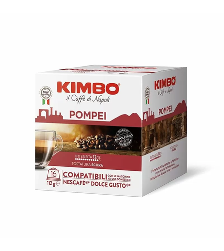Кафе капсула Kimbo Pompei 16 бр., съвместими с Dolce Gusto