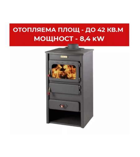 Камина Купро Лукс с чугунен плот