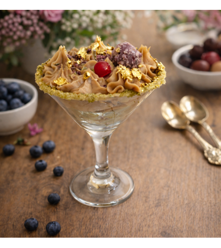 Златен лешников тарт