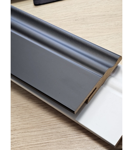 MDF перваз AGT Soft Touch Black 100x16x2800