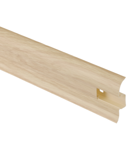 PVC перваз SG56/R1 Salag с кабелен канал, Дъб уникат, 2.5 м