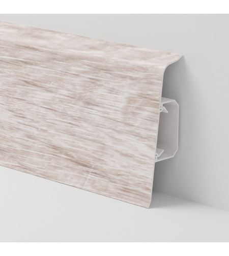 PVC перваз SG75/F0 Salag с кабел канал, Дъб пясъчен, 2.2 м