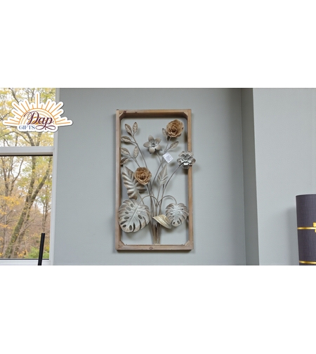 Пано за стена дърво и метал (3954700)