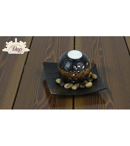 Свещник с камъни (0472638)