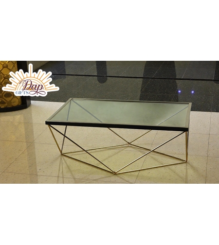 Стъклена Масичка С Метал (4729473)