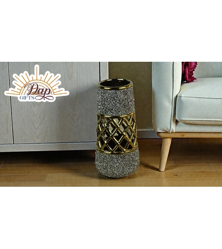 Керамична Ваза С Камъни (7748265)