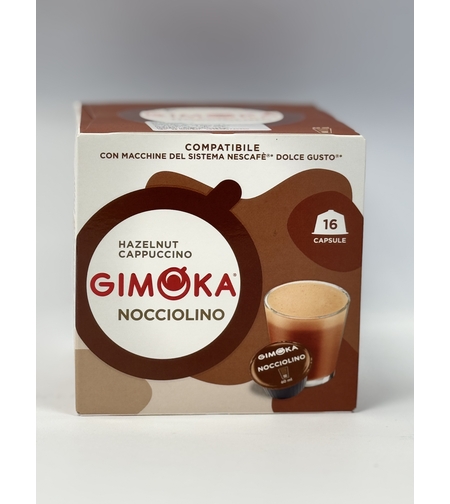 Кафе капсули GIMOKA NOCCIOLINO CAPPUCCINO съвместими със система Dolce Gusto, 16 бр.