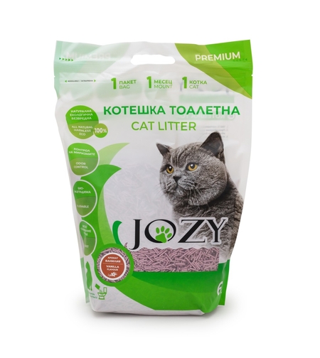 КОТЕШКА ТОАЛЕТНА JOZY ТОФУ, 6 ЛИТРА - 2,5КГ, С АРОМАТ НА ВАНИЛИЯ