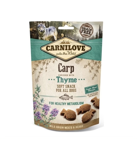 Carnilove меки лакомства, с шаран и мащерка 200 г