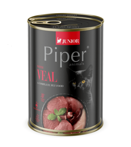 Piper Cat Junior храна за малки котенца с телешко, 400 г