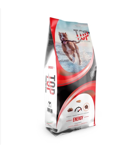 TOP Energy  20 кг - пълноценна храна с агнешко месо за кучета с повишена физическа активност или отглрждани на открито