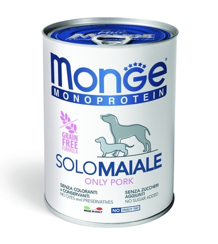 Monge Monoprotein Adult Dog Pate Pork – пастет със свинско, 400 g
