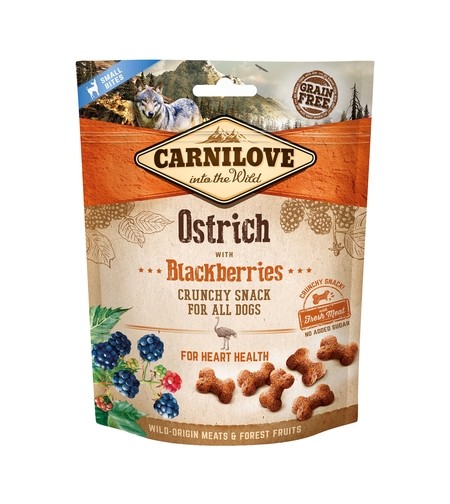 Carnilove хрупкави лакомства, с щраус и къпини 200 г