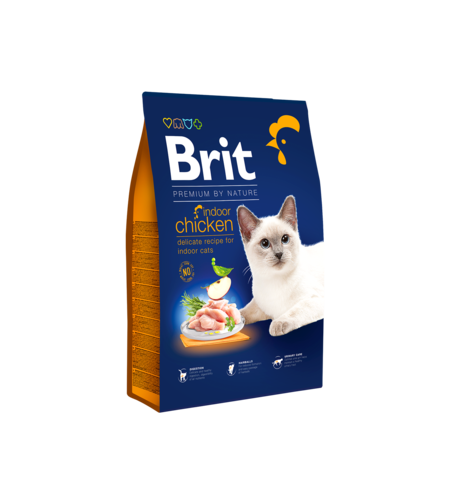 Brit Premium by Nature Cat Indoor Chicken – храна за котки живеещи на закрито с пилешко, 300 g / 1.5 kg / 8 kg
