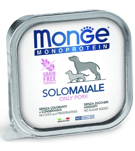 Monge Monoprotein Adult Dog Pate Pork – пастет за кучета в зряла възраст със свинско месо, 150 g