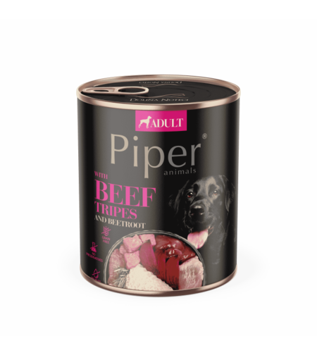 Piper Adult Dog храна за кучета с говеждо шкембе и червено цвекло, 800 г