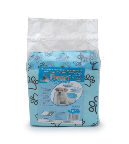 ХИГИЕННИ ПОДЛОЖКИ FRESH С ФЕРОМОНИ И СТИКЕРИ ЗА КУЧЕШКА ТОАЛЕТНА 33х45