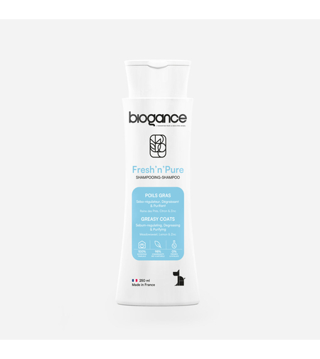 Biogance Fresh’n’Pure Шампоан за Кучета – За Мазна Козина 250 мл