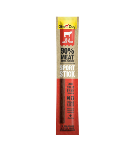 GIMDOG Sport Stick Beef - лакомство за куче, стик с говеждо  месо 12 г