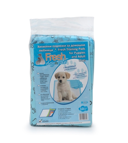 ХИГИЕННИ ПОДЛОЖКИ FRESH С ФЕРОМОНИ И СТИКЕРИ ЗА КУЧЕШКА ТОАЛЕТНА 60х60