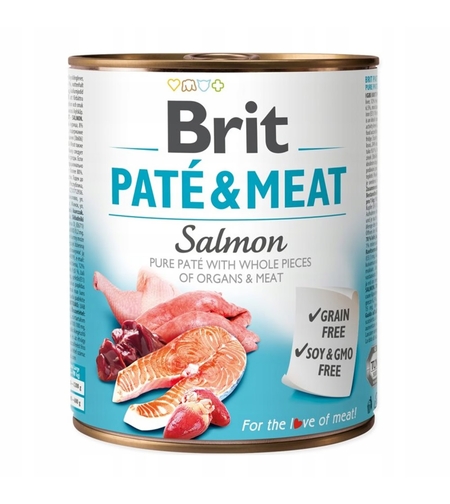 Brit Pate and Meat Salmon - пастет за кучета със сьомга 800 гр