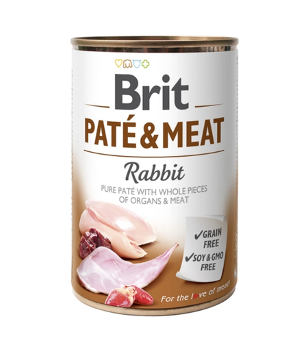 Brit Pate and Meat Rabbit - пастет за кучета със заешко месо 400 гр