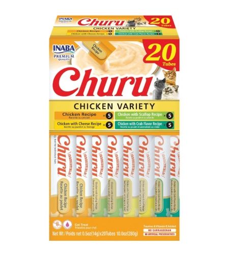 Inaba Churu Varieties - Лакомство за котка нежен крем с Пиле 20 бр