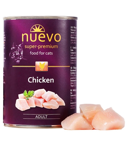 Nuevo Cat Chicken - с чисто пилешко месо 400 г