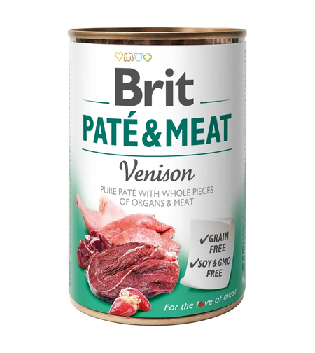 Brit Pate and Meat Venison - пастет за кучета с еленско месо 400 гр