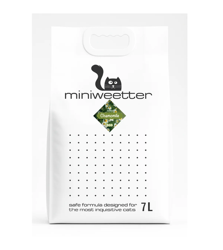 Miniwetter Chamomile – Биоразградима соева котешка тоалетна с аромат на лайка | 7L / 18L