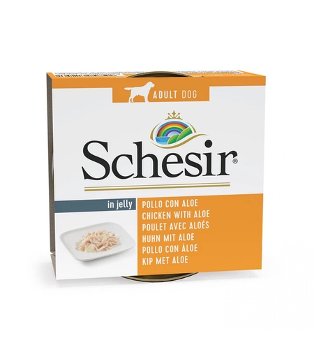 Schesir Dog Chicken & Aloe in Jelly - Филе от пиле и алое в желе 150 гр