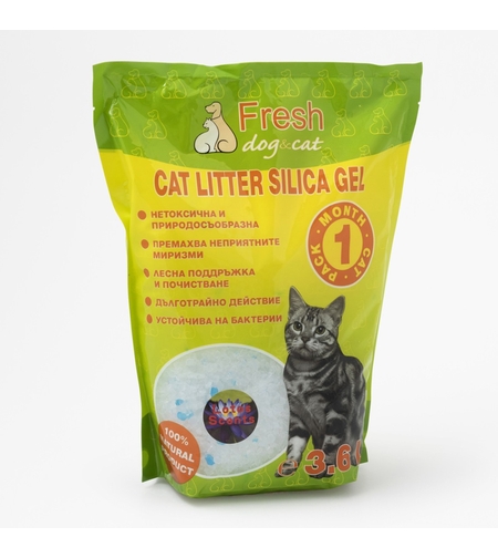 FRESH CAT СИЛИКОНОВА ТОАЛЕТНА ЗА КОТКИ - ЛОТОС 3,6 ЛИТРА